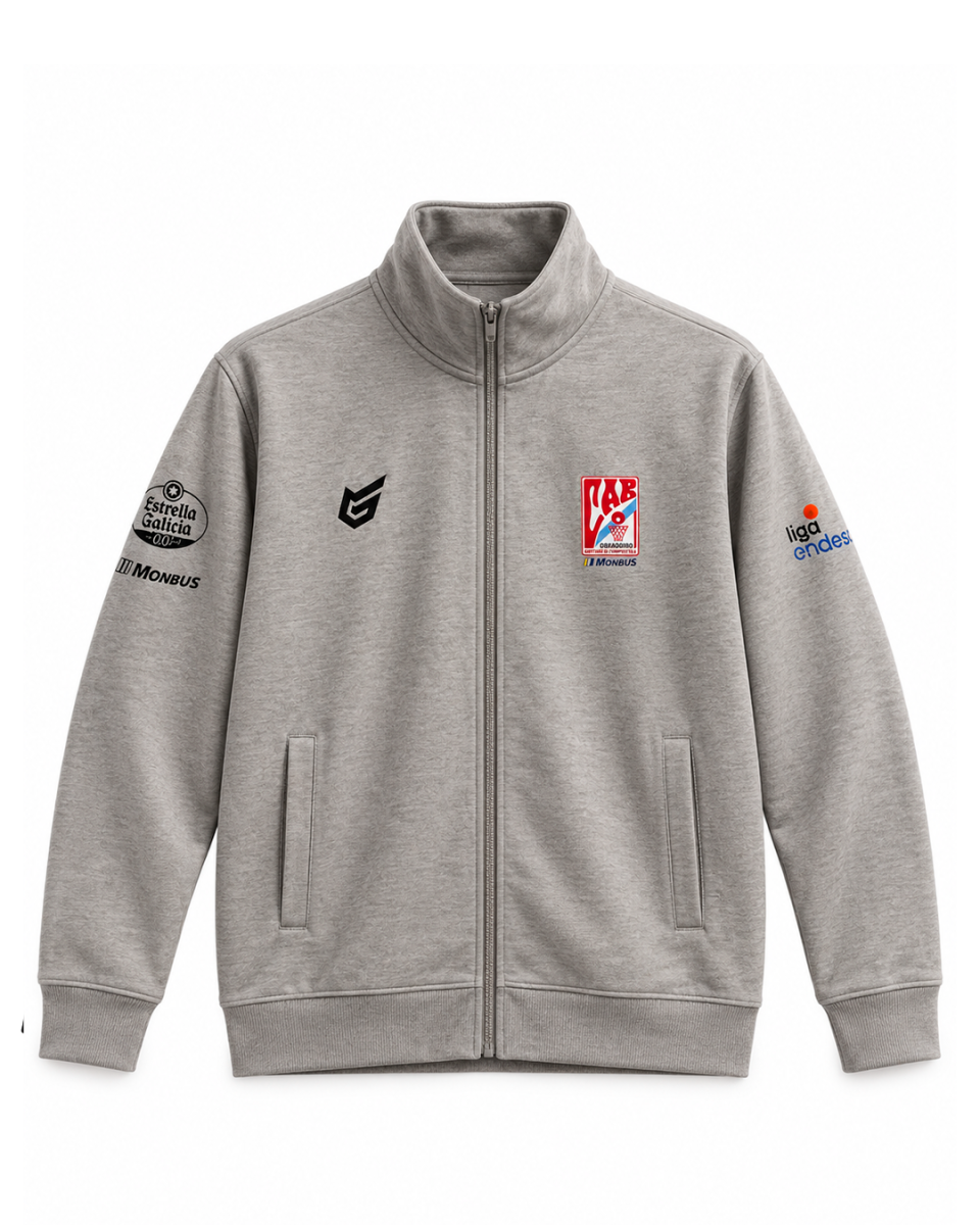 Chaqueta chándal cremallera gris (26/27)
