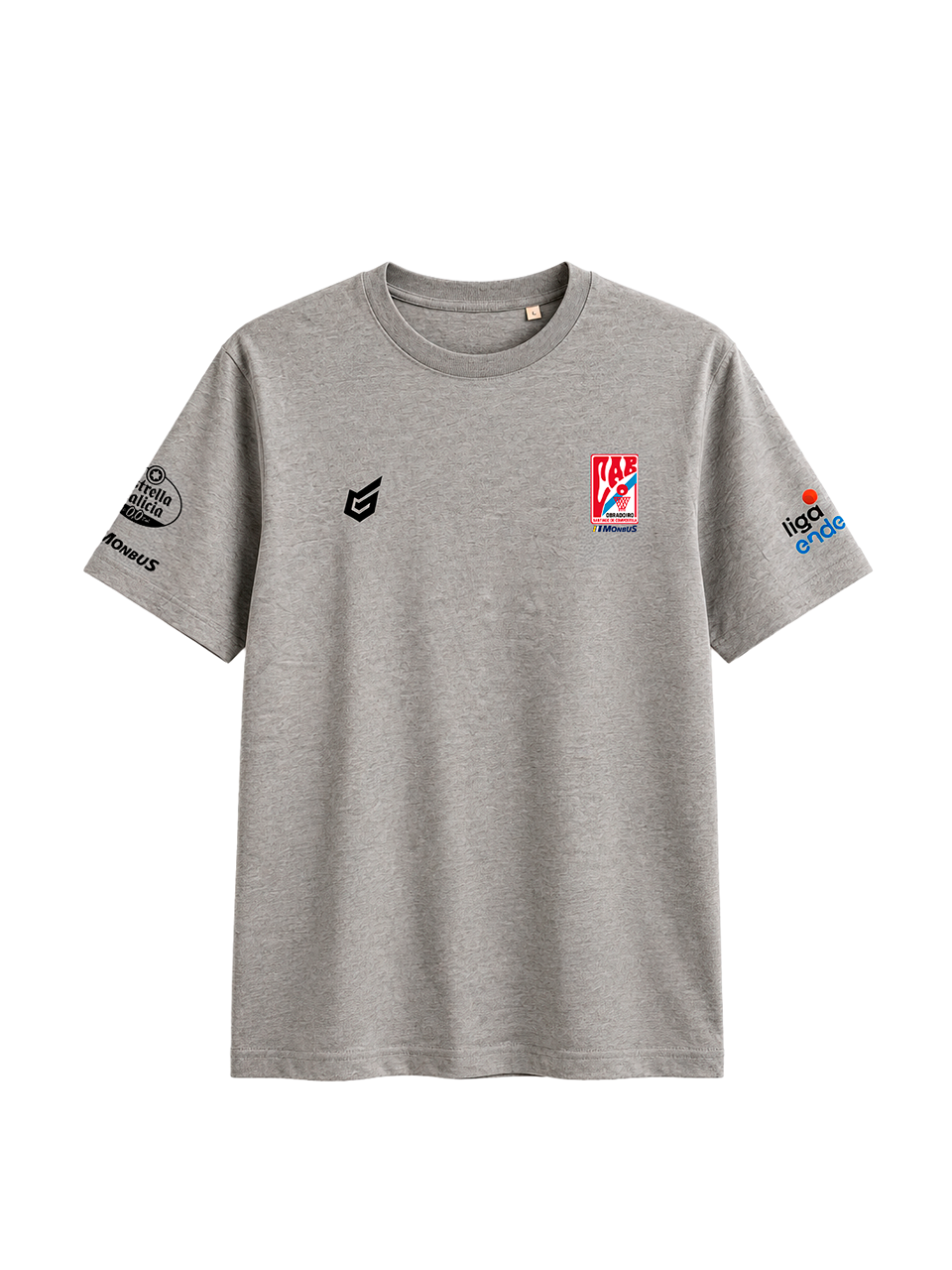 Camiseta gris claro algodón (26/27)