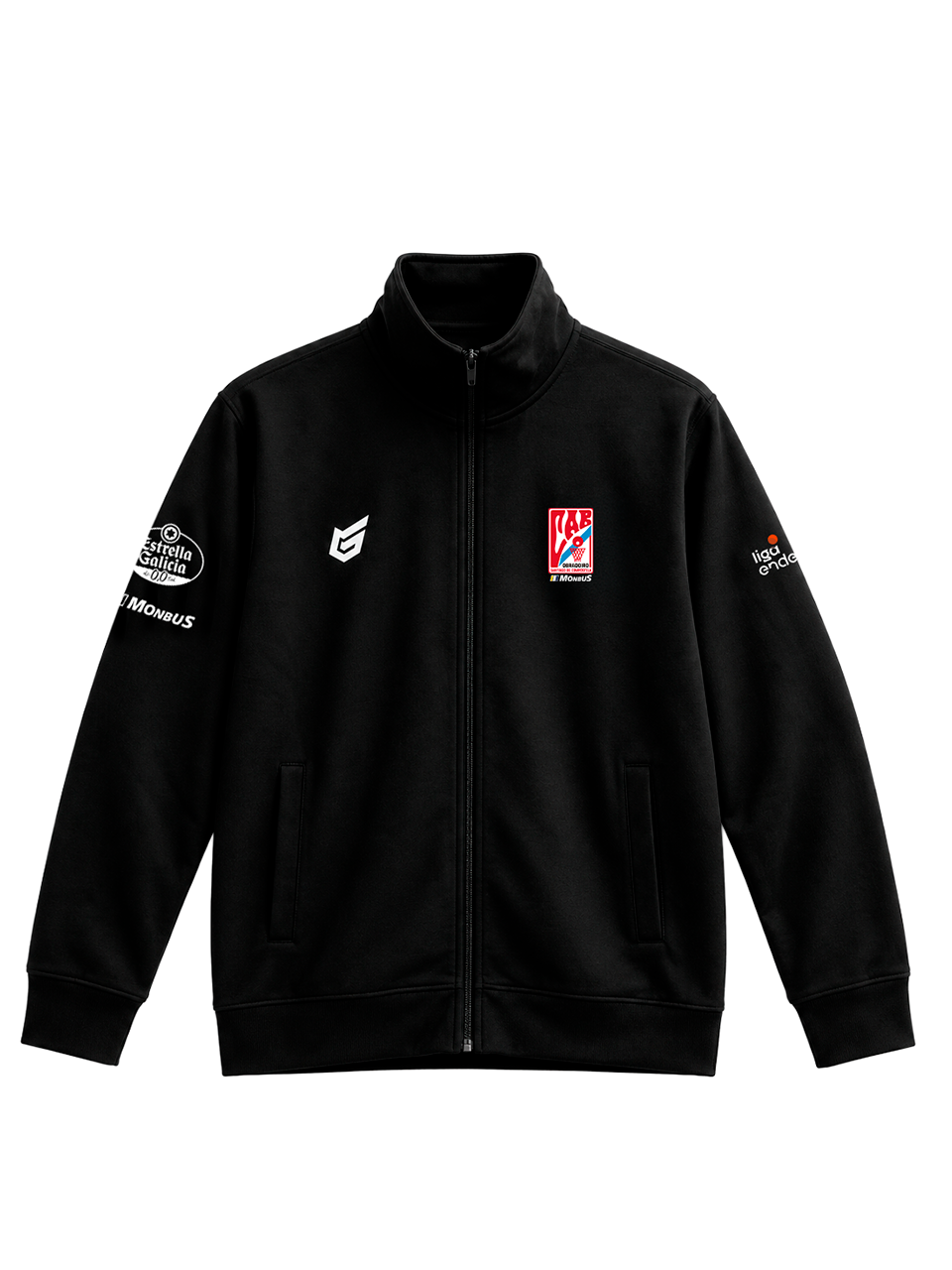 Chaqueta chándal cremallera negro (26/27)
