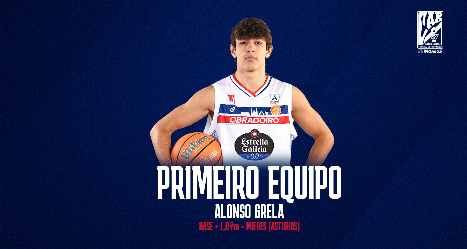 Alonso Grela formará parte del Monbus Obradoiro la próxima campaña
