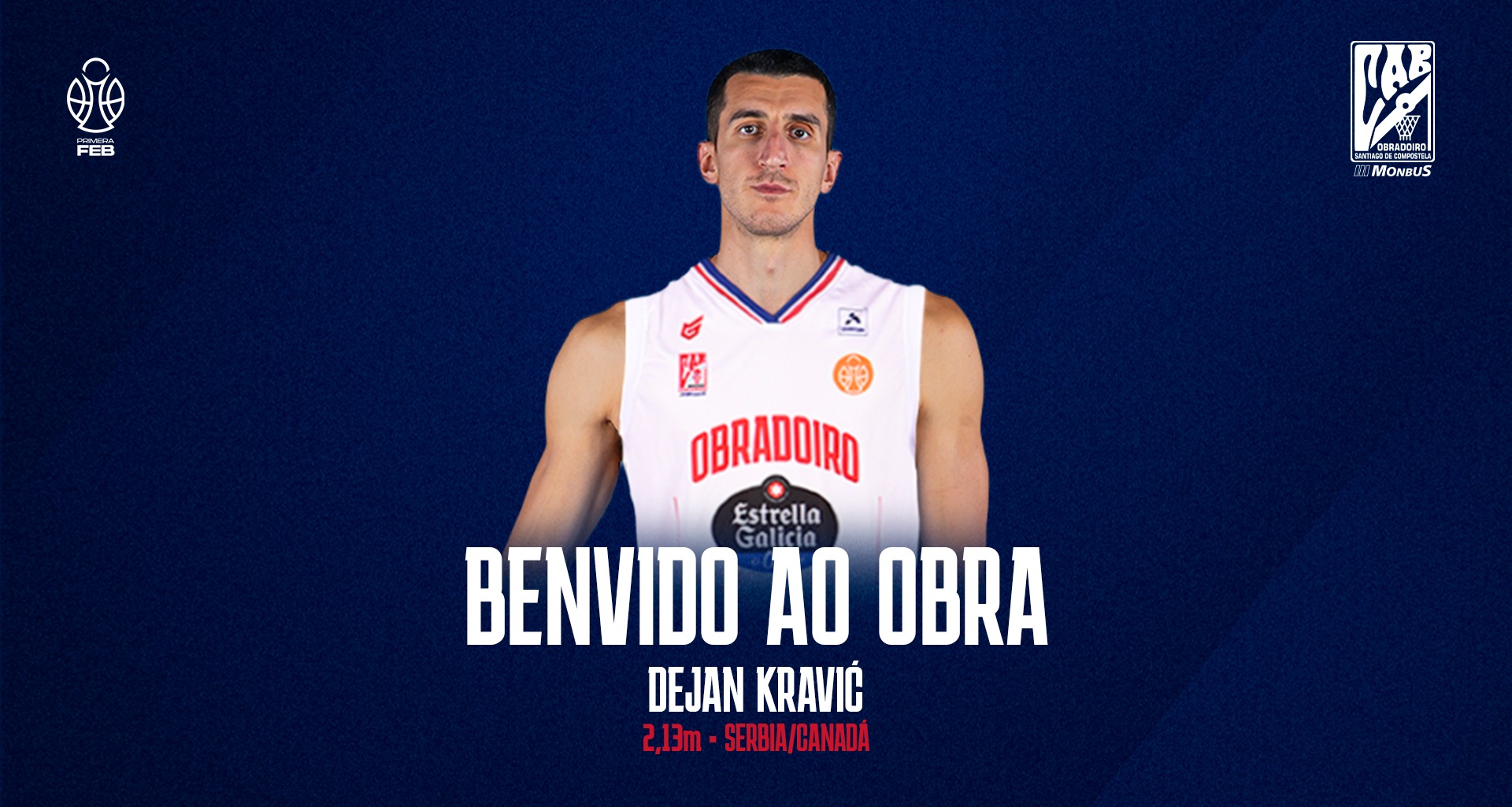 Dejan Kravić regresa al Monbus Obradoiro para reforzar el juego interior