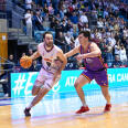 Alejandro Galán en el partido contra Palmer Basket Mallorca Palma / Obradoiro CAB
