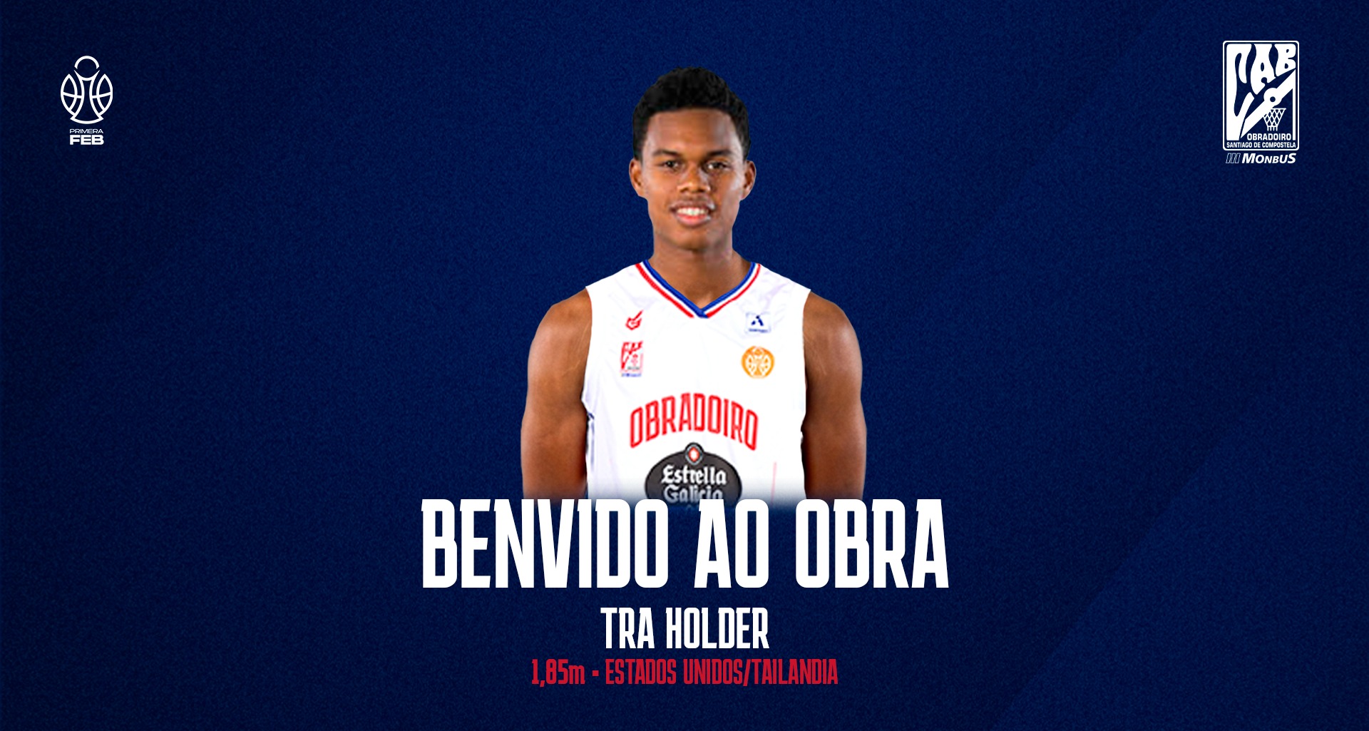 Tra Holder, nueva incorporación del Monbus Obradoiro