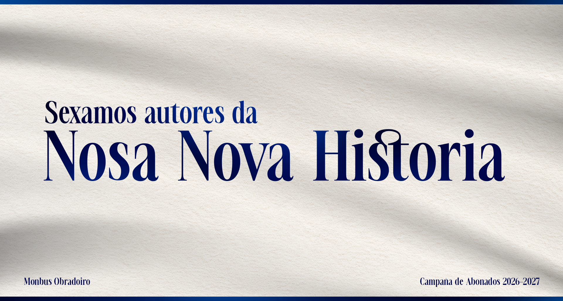Seamos autores de nuestra nueva historia