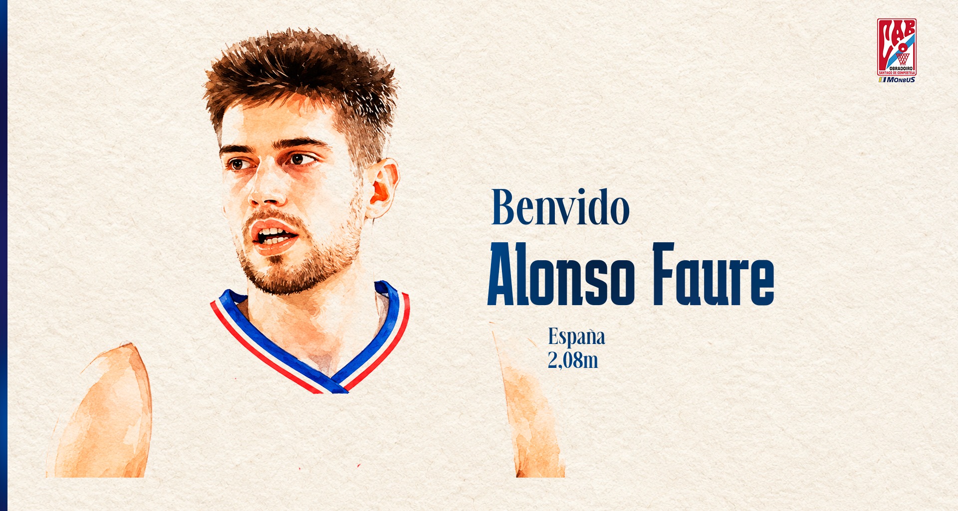 Alonso Faure se incorpora al juego interior del Monbus Obradoiro